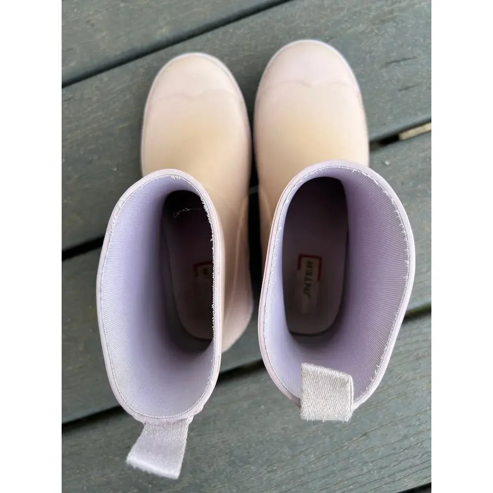 Hunter Pink Ankle Boots Kids Size UK 2 US Big Kids Size 3